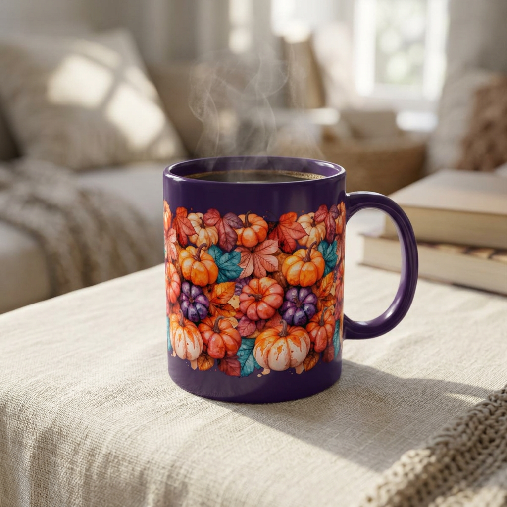 Autumn Pumpkins Ceramic Mug