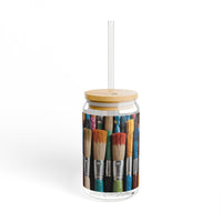 Artist Paintbrush Sipper Glass