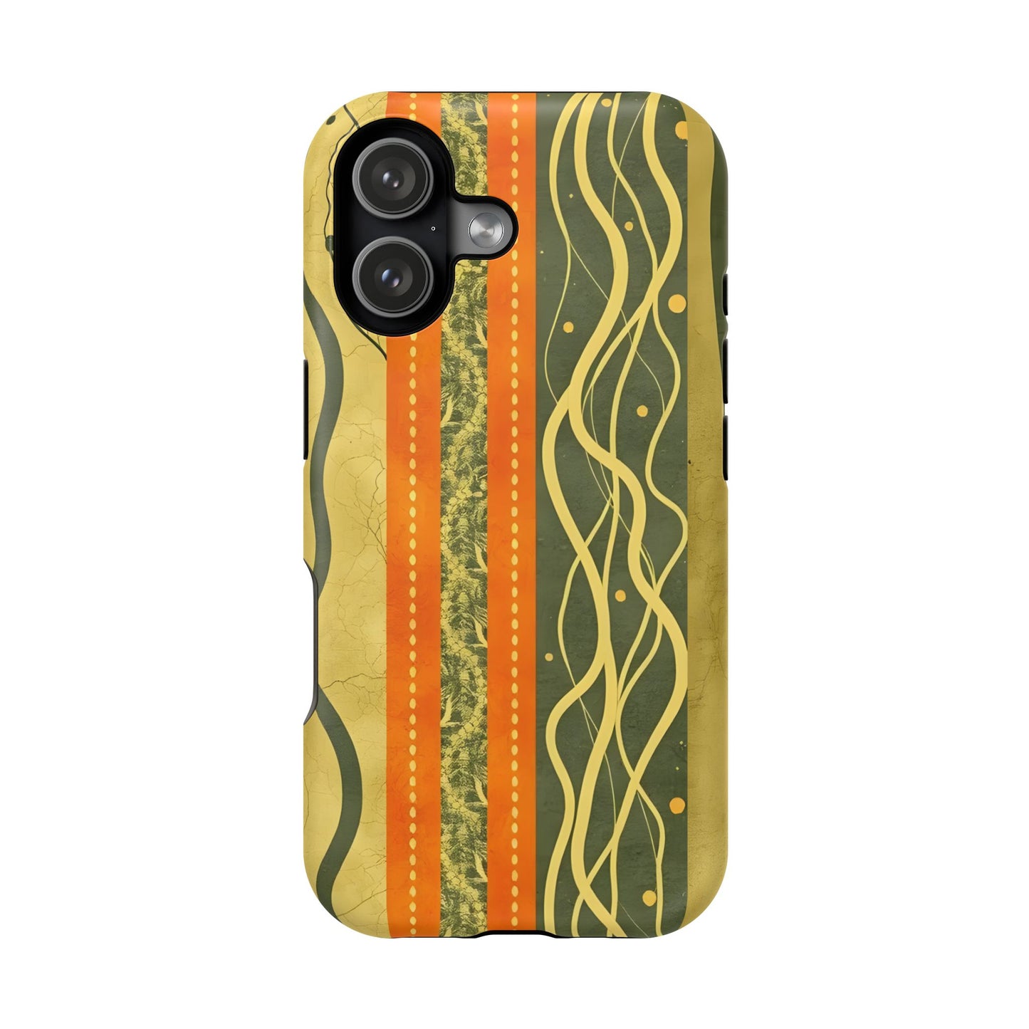 Autumn Colors Stripes Magnetic Phone Case
