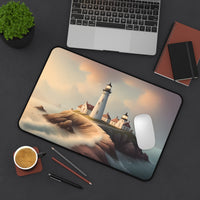 Serene Coastal Lighthouse Desk Mat