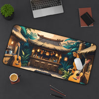 Island Tiki Bar Guitar Desk Mat