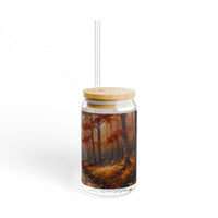 Fall Forest Path Sipper Glass