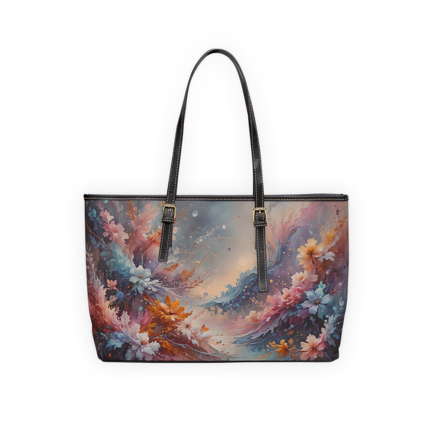 Floral Dreamscape PU Shoulder Bag