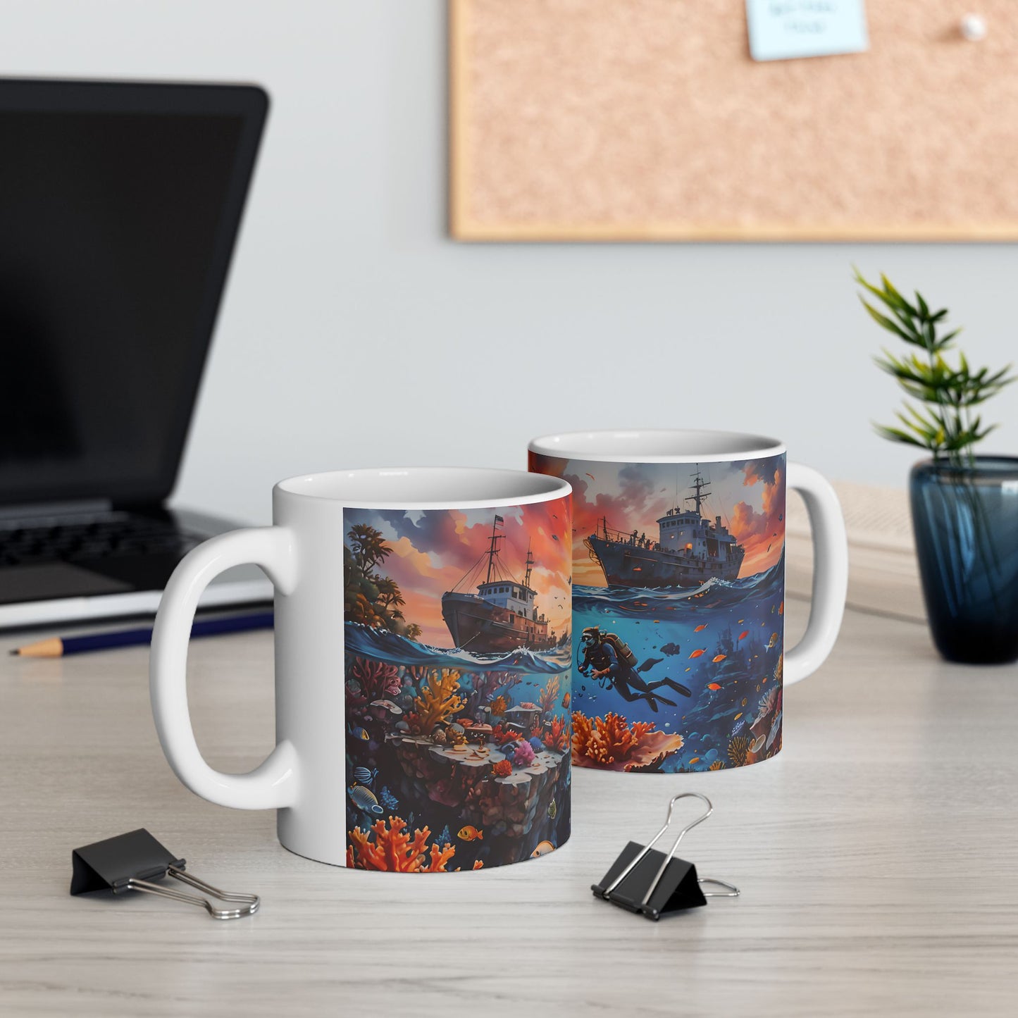 Ocean Dive Ceramic Mug