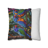 Tropical Parrots Decorative Pillowcase