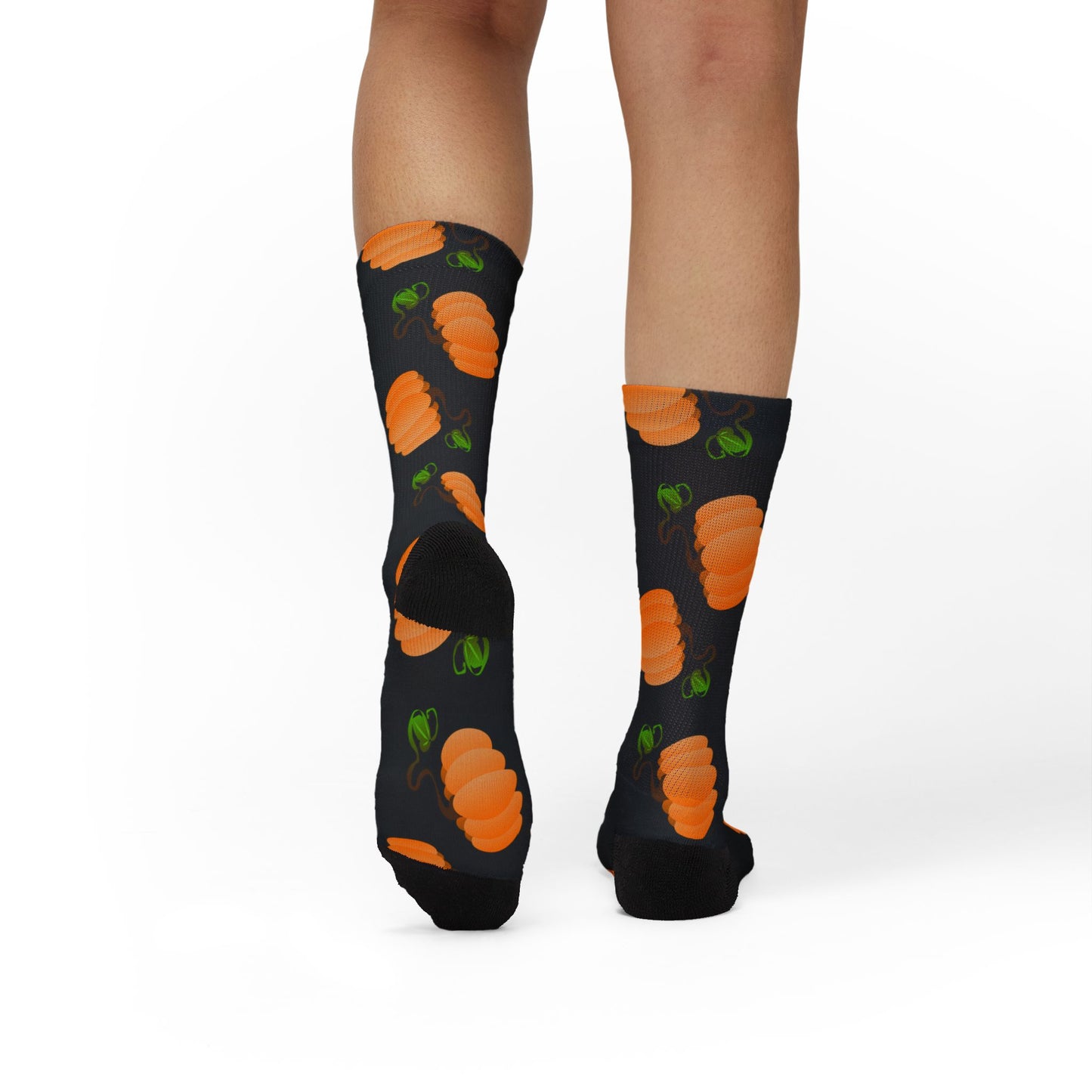 Orange Pumpkin Crew Socks