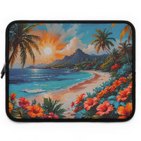 Vibrant Tropical Paradise Laptop Sleeve
