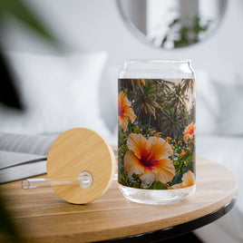 Wild Hibiscus Sipper Glass