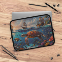 Sea Turtle Dive Laptop Sleeve