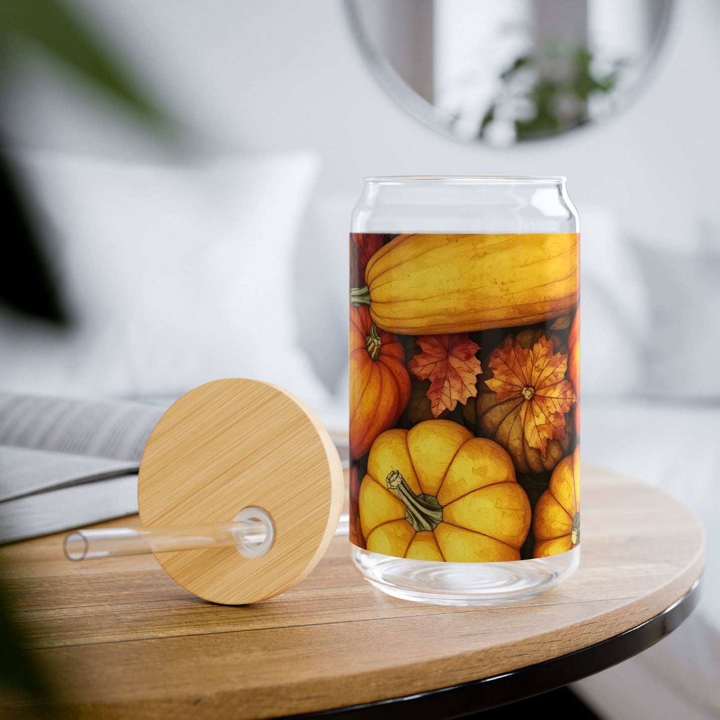 Pumpkin Harvest Sipper Glass