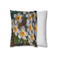 Plumeria Floral Decorative Pillowcase