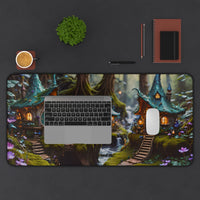 Enchanted Forest Village Desk Mat