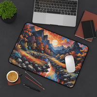 Autumn Mountain River Landscape Deck Mat
