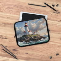 Scenic Coastal Lighthouse Laptop Sleeve
