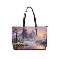 Sunset Mountain PU Leather Shoulder Bag