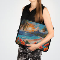 Vibrant Tropical Paradise Laptop Sleeve
