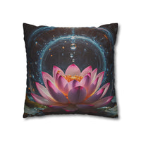 Lotus Waterdrop Decorative Pillowcase