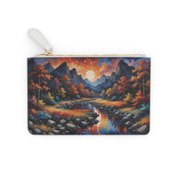 Scenic Mountain Adventure Mini Clutch Bag