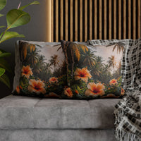 Tropical Hibiscus Decorative Pillowcase