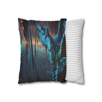 Bioluminescent Waves Decorative Pillowcase