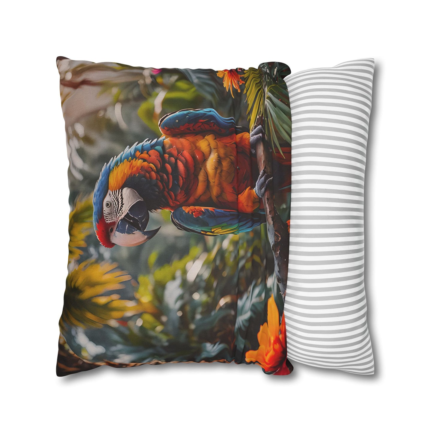 Tropical Macaw Decorative Pillowcase