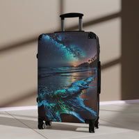 Bioluminescent Beach Cabin Suitcase