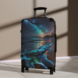 Bioluminescent Beach Cabin Suitcase