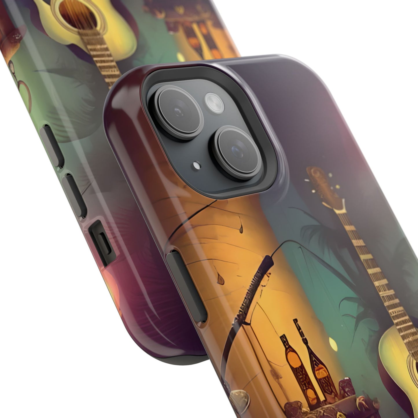 Acoustic Guitar & Skull Magnetic Phone Case