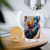 Artist Painting Portrait Sipper Glass