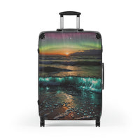 Coastal Bioluminescent Waves Cabin Suitcase