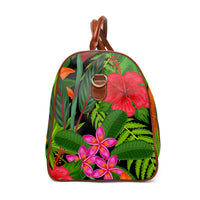 Tropical Hibiscus Waterproof Travel Bag
