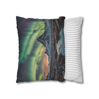 Aurora Mountain Decorative Pillowcase