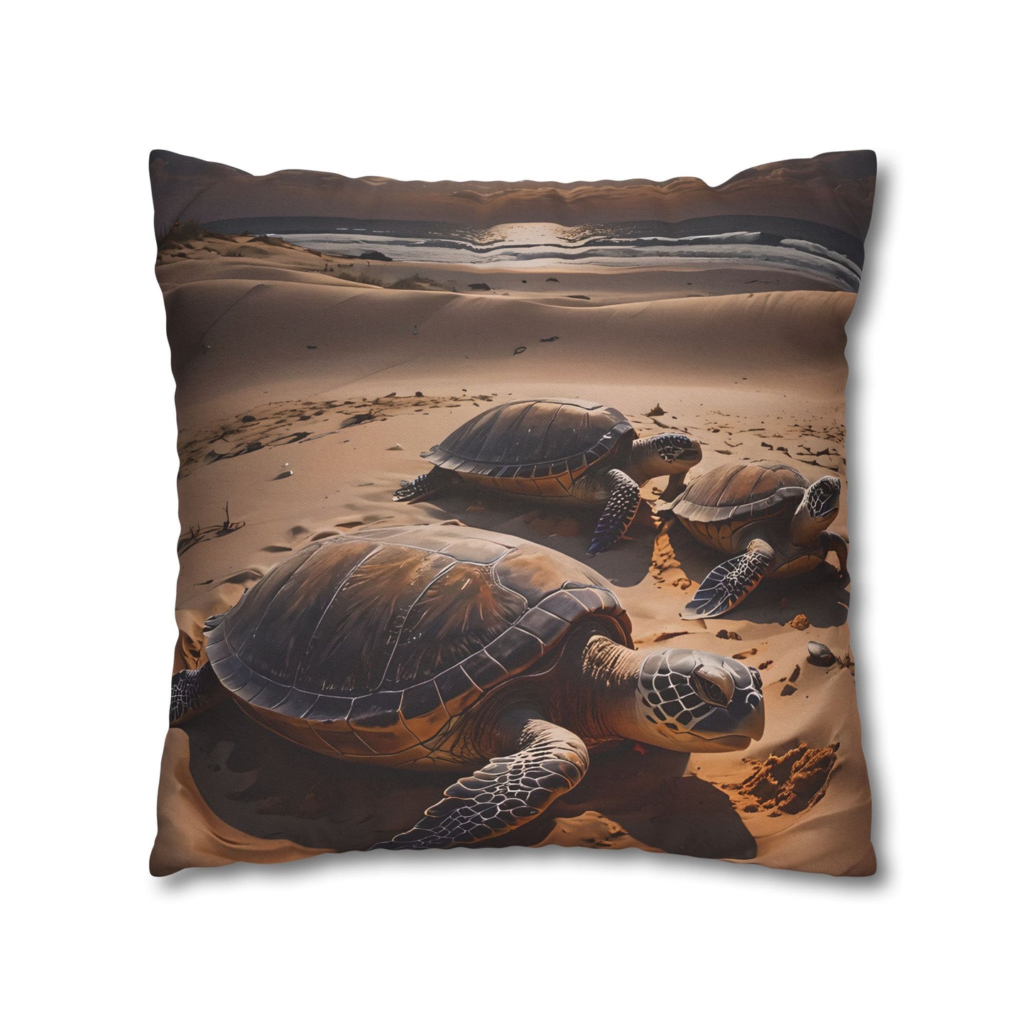 Sea Turtle on the Beach Pillowcase