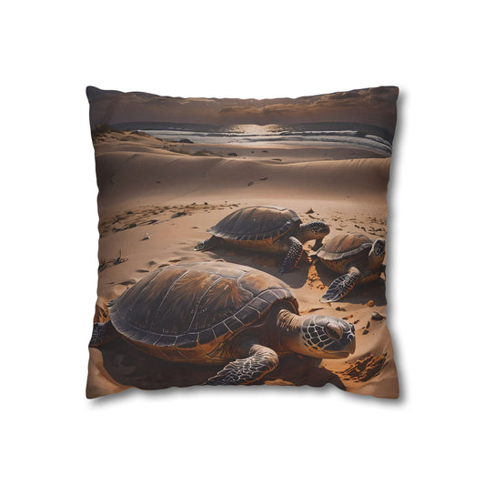 Sea Turtle on the Beach Pillowcase