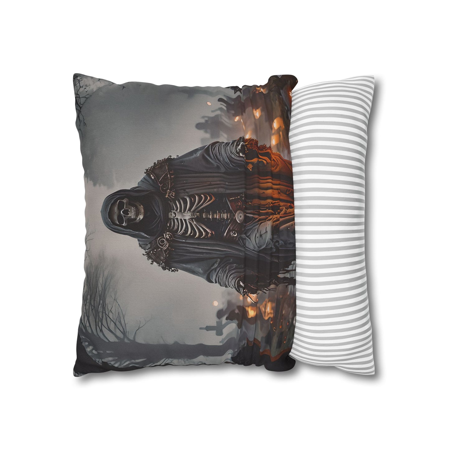 Grim Reaper Decorative Pillow Cover