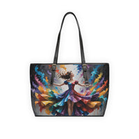 Colorburst Dancer PU Leather Shoulder Bag