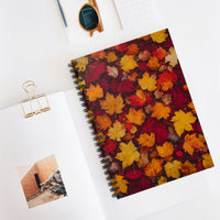 Autumn Leaves Spiral Notebook Journal