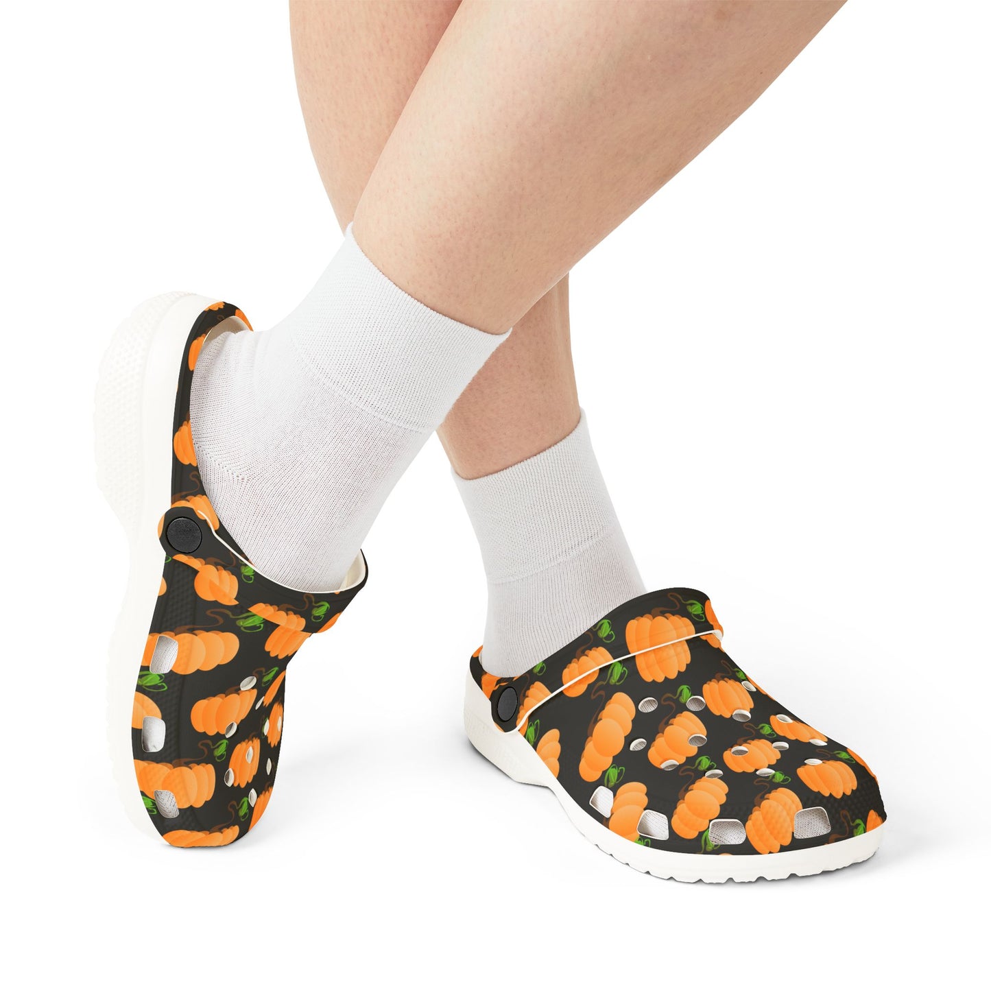 Halloween Pumpkin Pattern Clogs