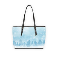 Winter Forest PU Leather Shoulder Bag