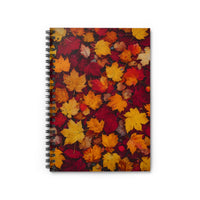 Autumn Leaves Spiral Notebook Journal