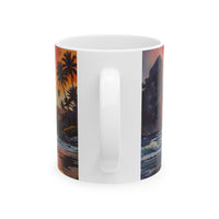 Sunset Surf Ceramic Mug