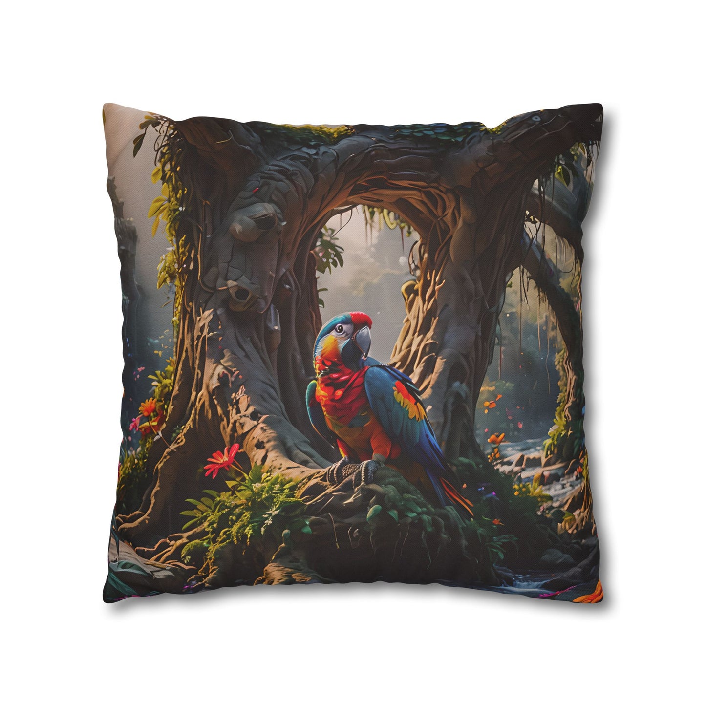 Tropical Paradise Parrot Pillowcase