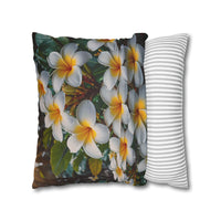 Plumeria Floral Decorative Pillowcase