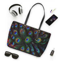 Peacock Feather PU Shoulder Bag