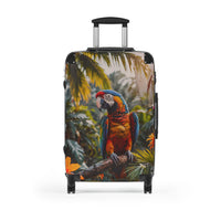 Macaw in Jungle Cabin Suitcase