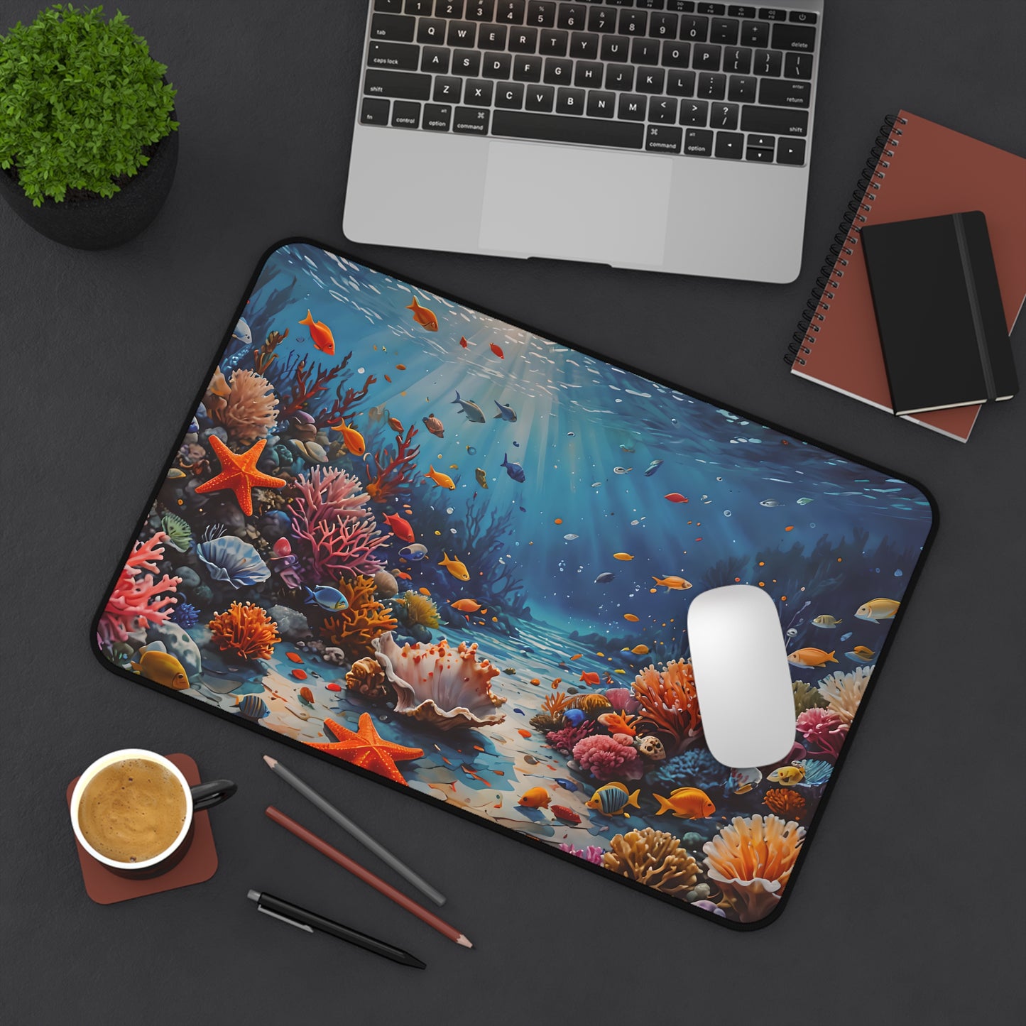 Underwater Coral Reef Desk Mat