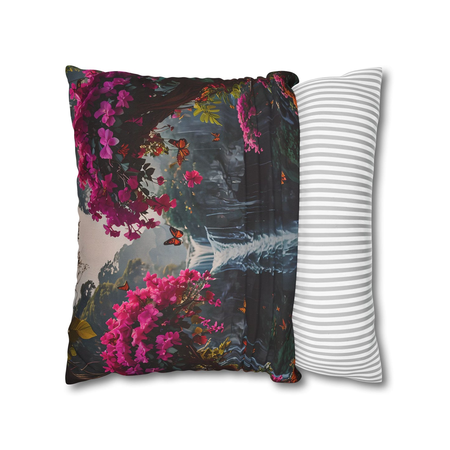 Floral Waterfall Garden Pillowcase