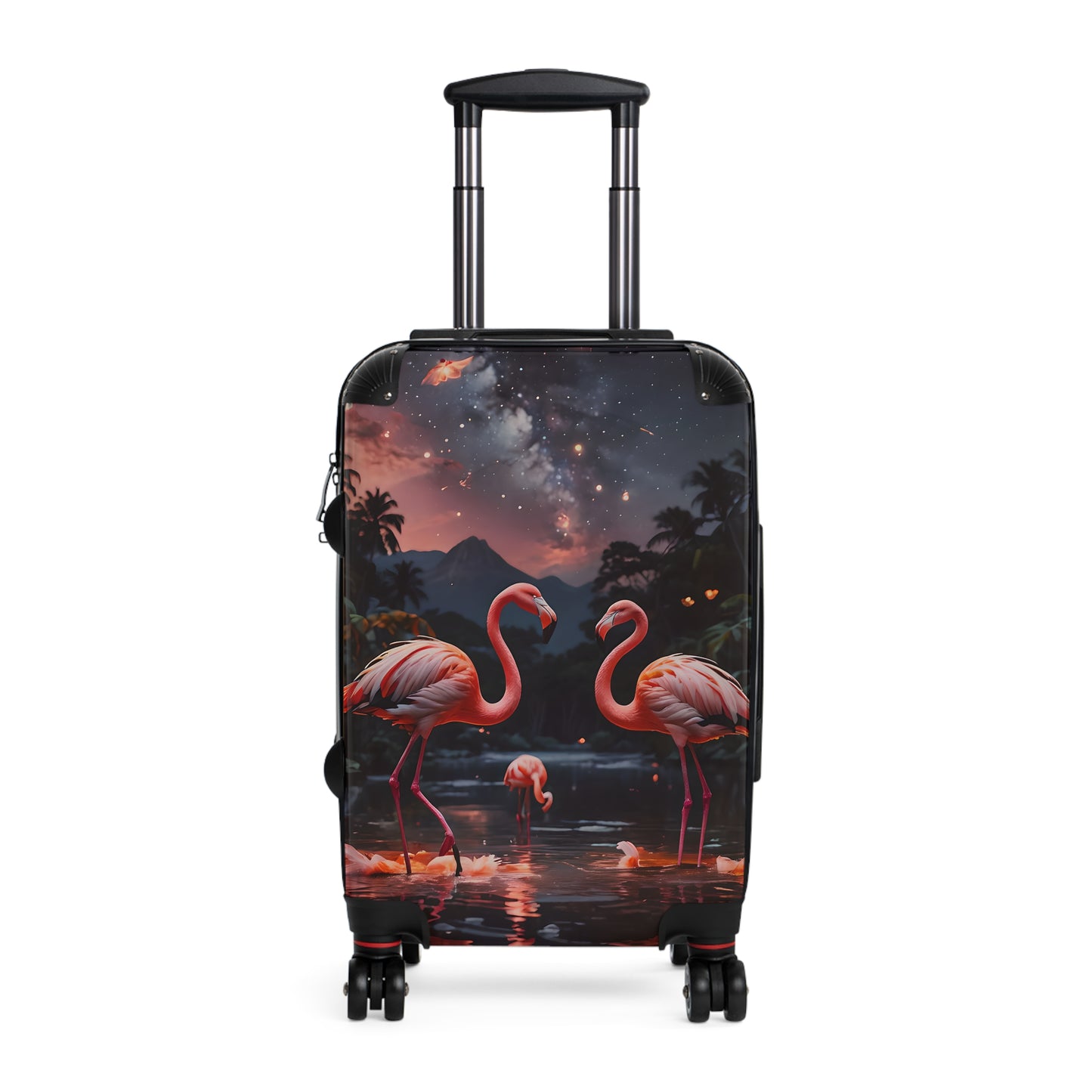 Flamingo Night Cabin Suitcase