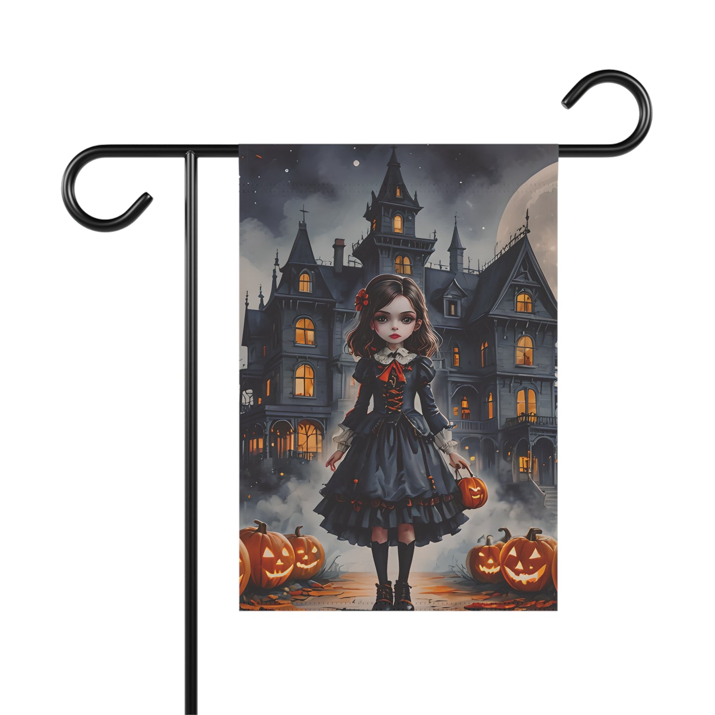Haunted Mansion Girl Garden Flag