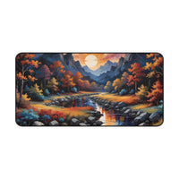 Autumn Mountain River Landscape Deck Mat